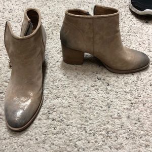 Tan booties, brand new never worn